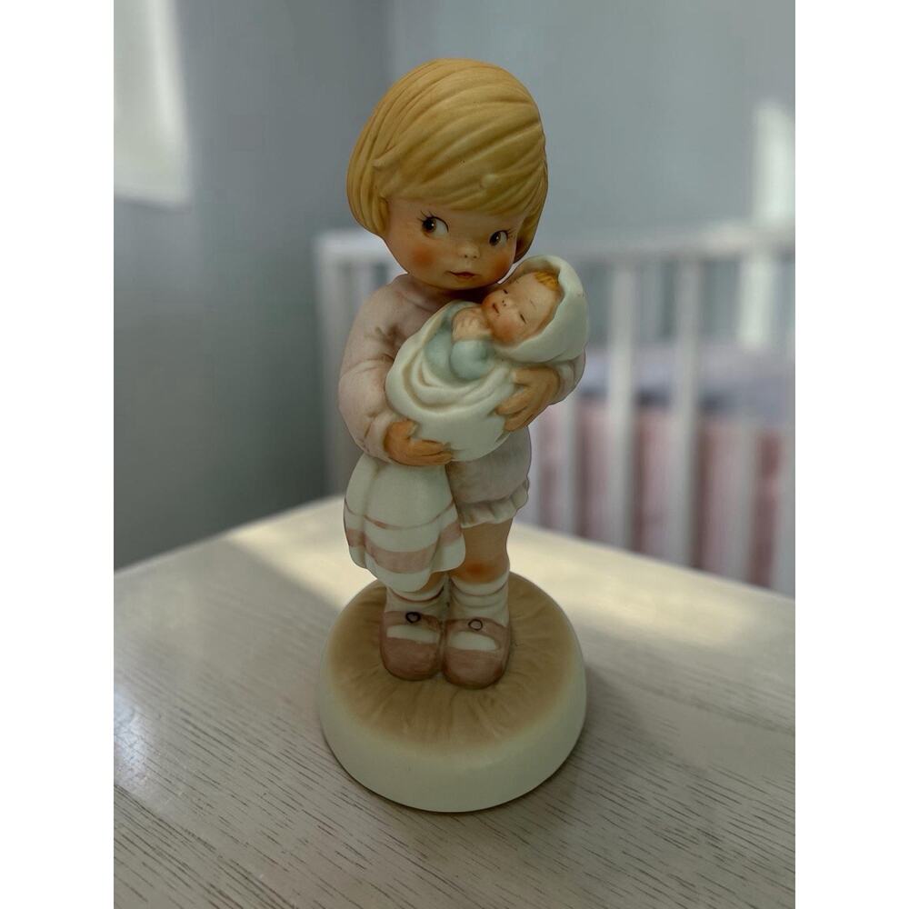 Vintage 1987 “Can I Keep Her Mommy” Enesco Figurine Memories of Yesterday